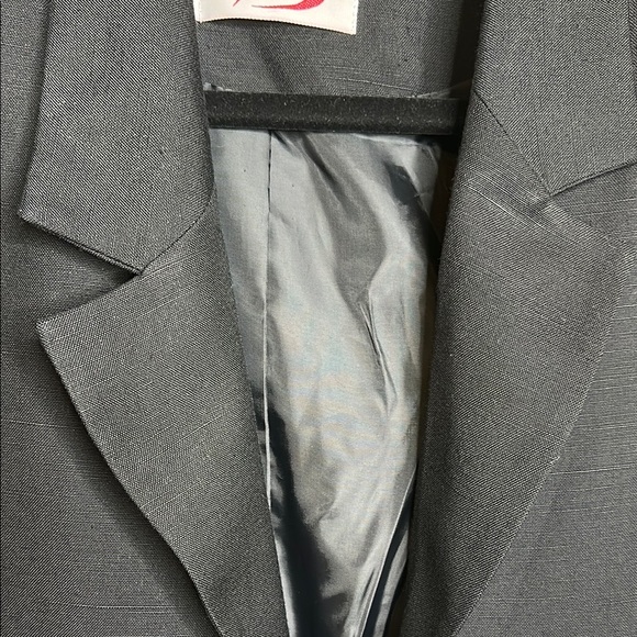 Vintage Doncaster Black Floral Embroidered Open Front Blazer Size 14 - Picture 2 of 14